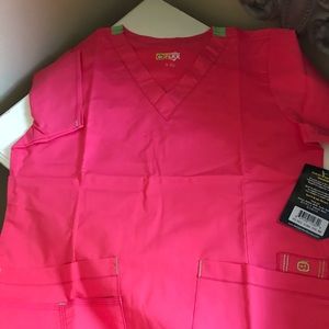 Wonder flex scrub top